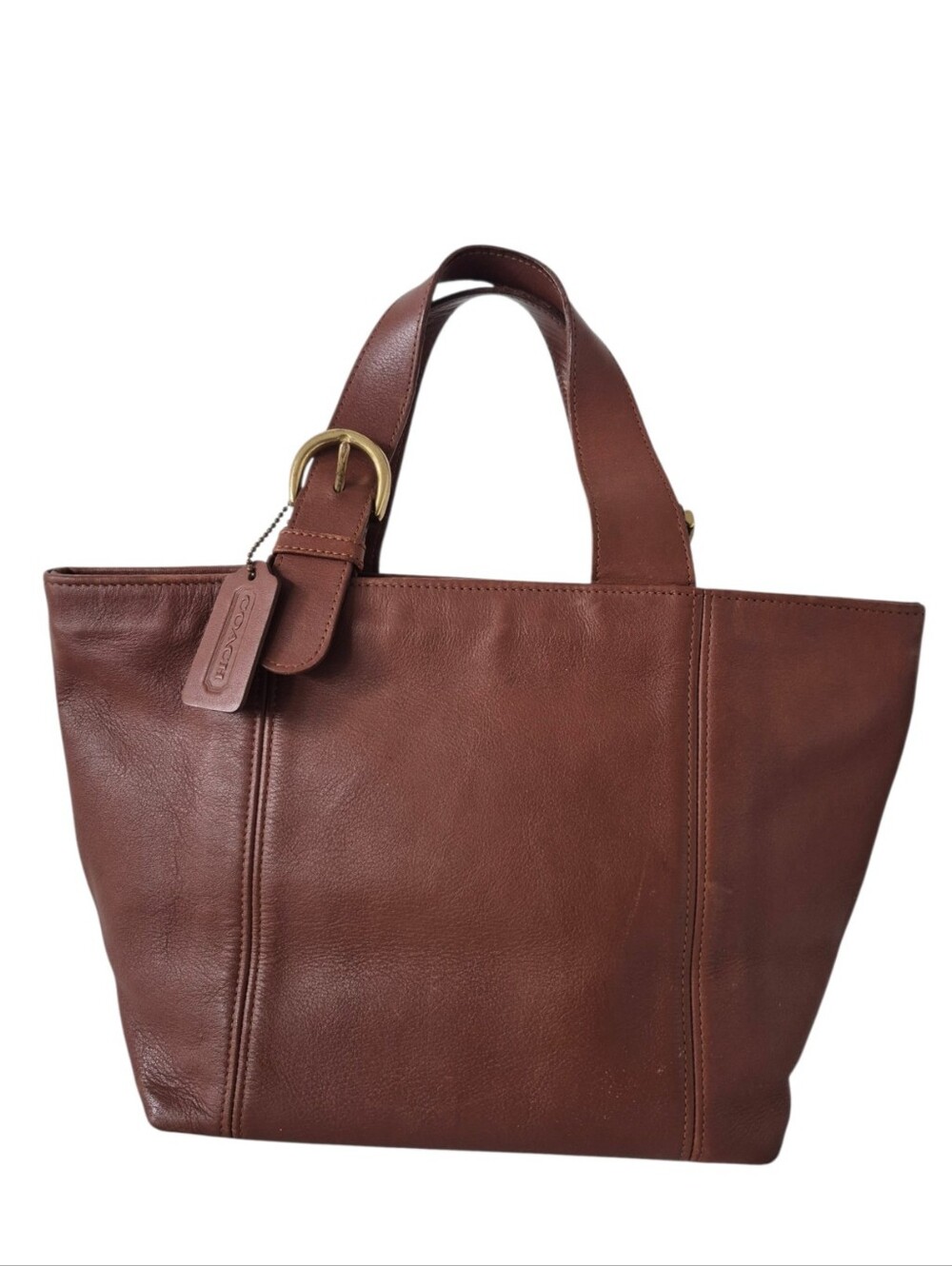 Vintage Coach Leather USA Tote Bag